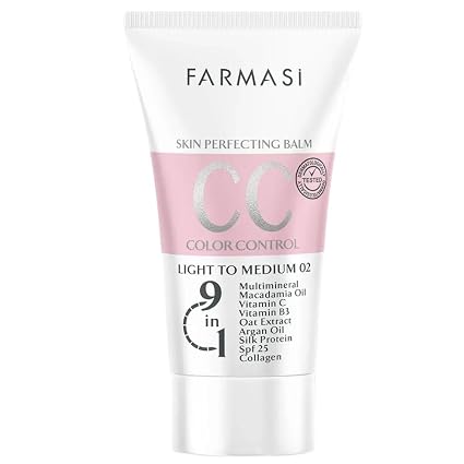 کرم پودر CC فارماسی، مرطوب کننده صورت با SPF 15، مات، شماره 02